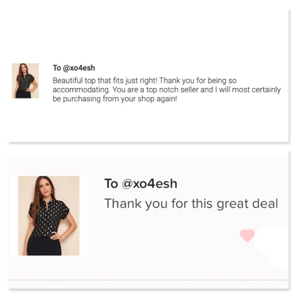 Gold Polka Dot Black Work Top - Picture 6 of 8